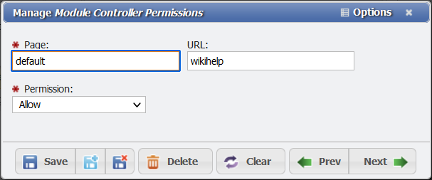 Granting Permissions to the Wiki example
