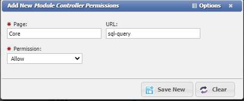 example of allowing SQl Query permission for AdHocs