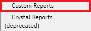 Custom Reports Options Menu Location example