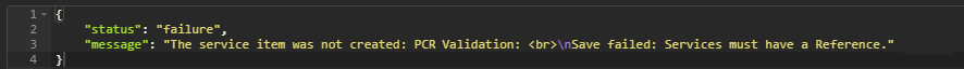 Custom Validation message example