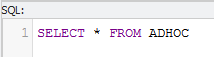 SQL statement example