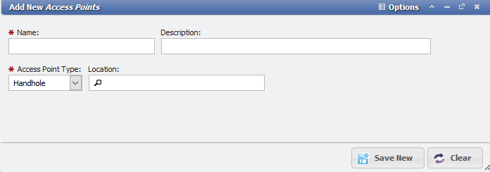 Add New Access Points form