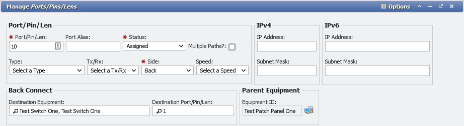 Manage PPL form with Back Connect example