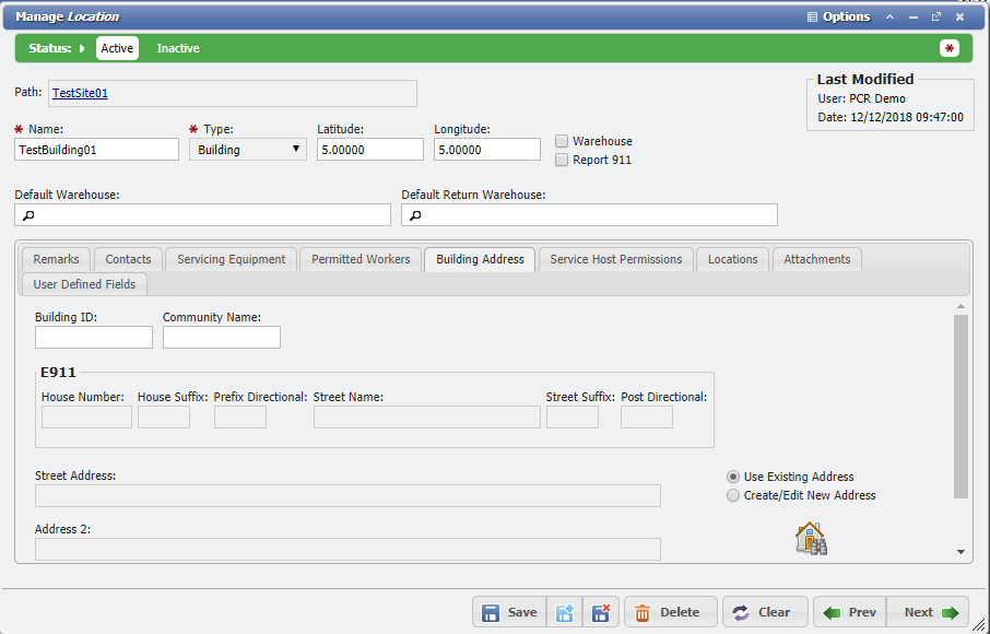 Location Catalog - Building Example