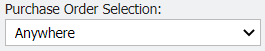 Purchase Order Selection field example