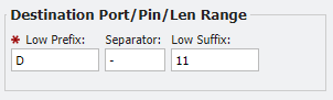 Destination PPL Range fields