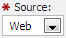 Source dropdown field example