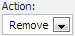 Action dropdown