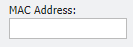 Mac Address field