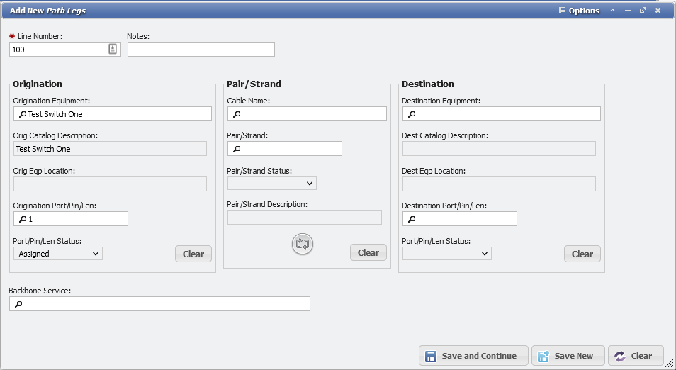 Add new Path Leg example