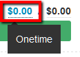 Onetime charge example