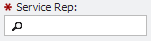 Service Rep picker