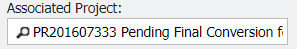 Associated Project picker example