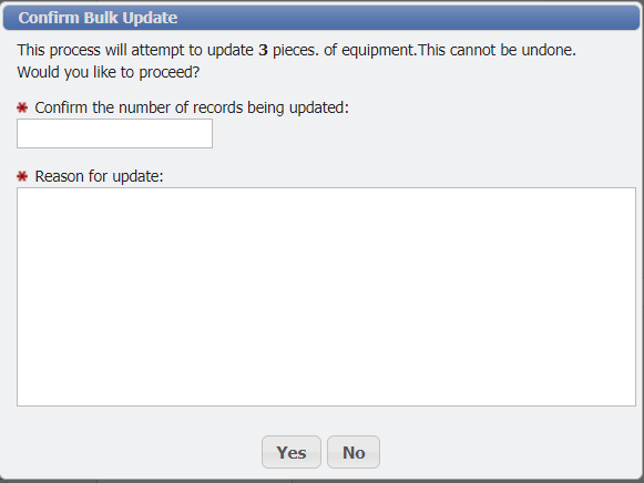 Bulk Update Confirmation Dialogue Example