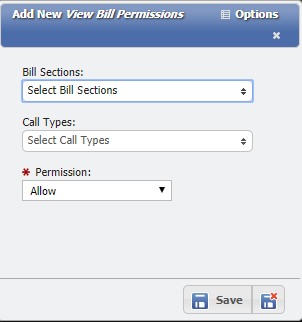 Add New View Bill Permissions example