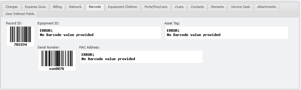 Example Barcode Tab