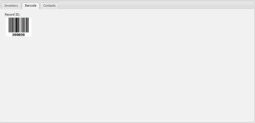 Example Barcode Tab