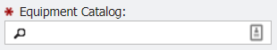 Equipment Catalog field example