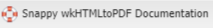 Snappy wkHTMLtoPDF Documentation