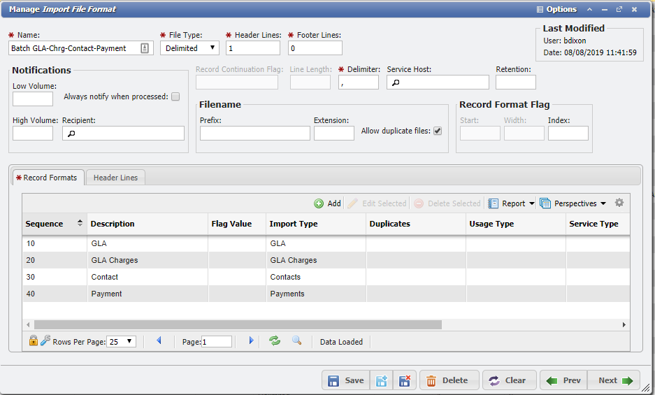 Import File Formats with multiple Record Formats