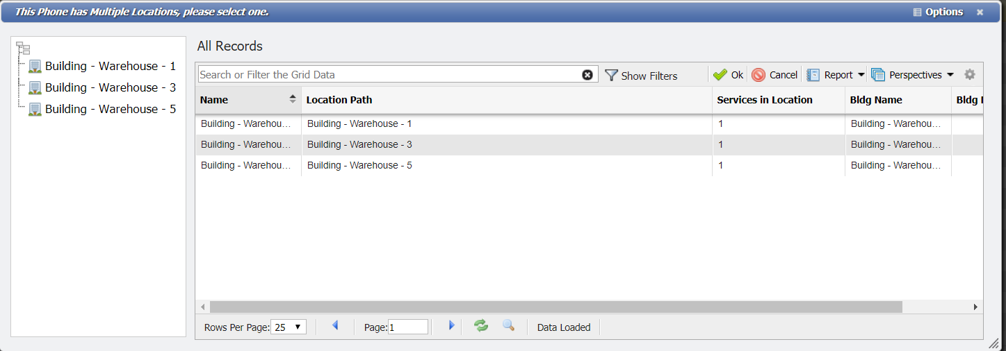 Location Picker for a Multilocation Service example