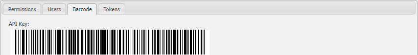 Barcode Sample API Key