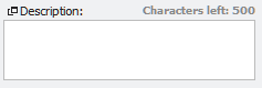 Description field