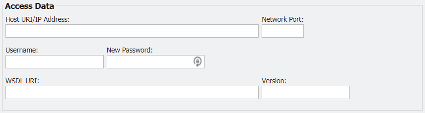 Access Data section example