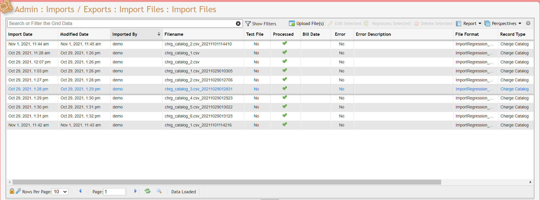 Imported Files Example