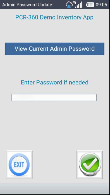 Admin Password Update