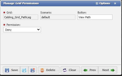 Grid Button Restriction Example