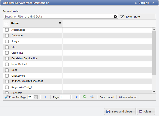 Add New Service Host Permissions