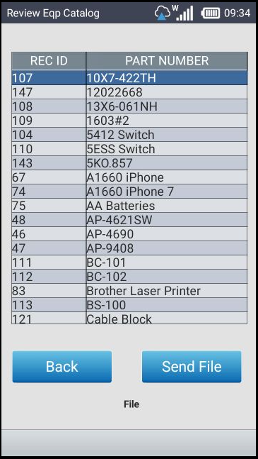 Review Equipment Catalog