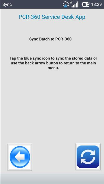 Sync screen