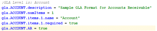 Accounts Receivable flag example