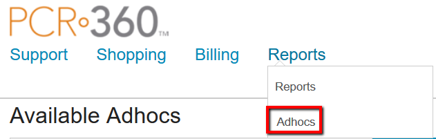 CC_Reports_Menu_Adhoc_Option_Example.png