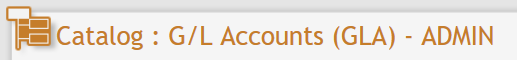 GLA Format Name Title example
