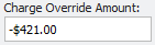 Negative Charge Amount Example