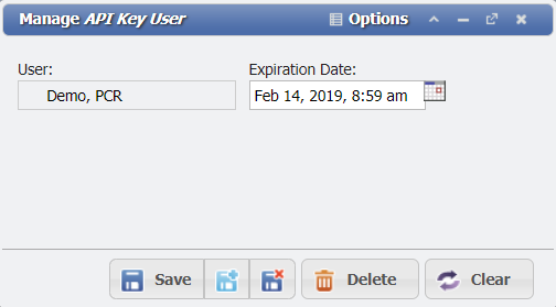 Manage API Key User