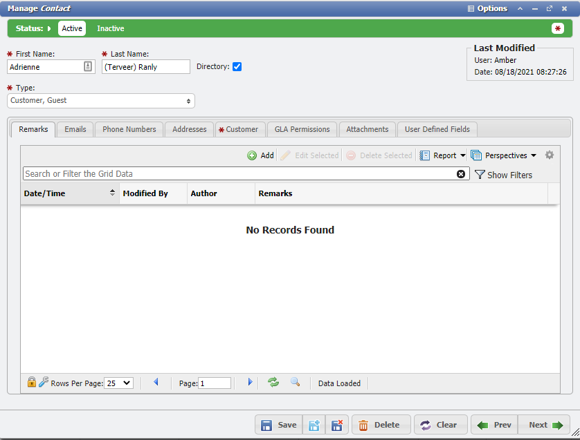 Manage Contact Form