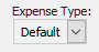 Read-Only Expense Type