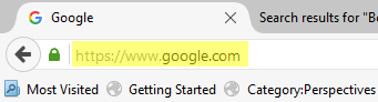 Example browser URL path example