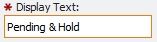 Display Text field example