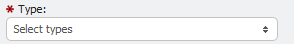 Type Field example
