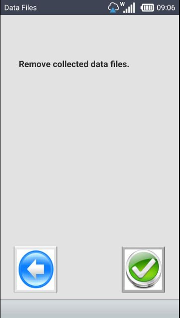 Data Files screen