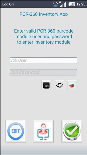 Log On screen